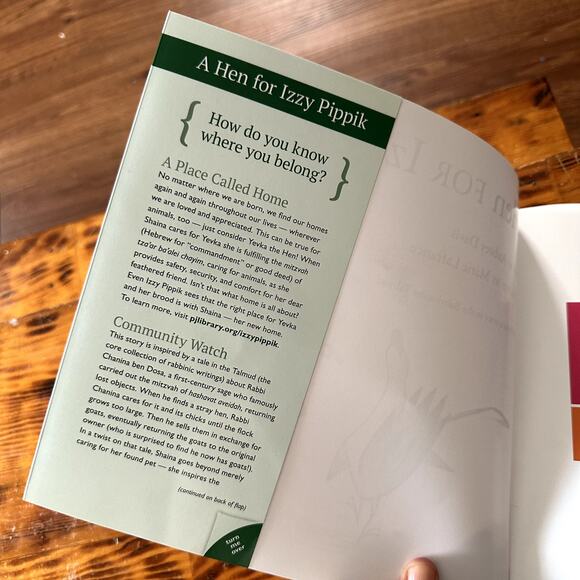 PJ Library A Hen For Izzy Pippik Jewish Paperback Book - Picture 2 of 9